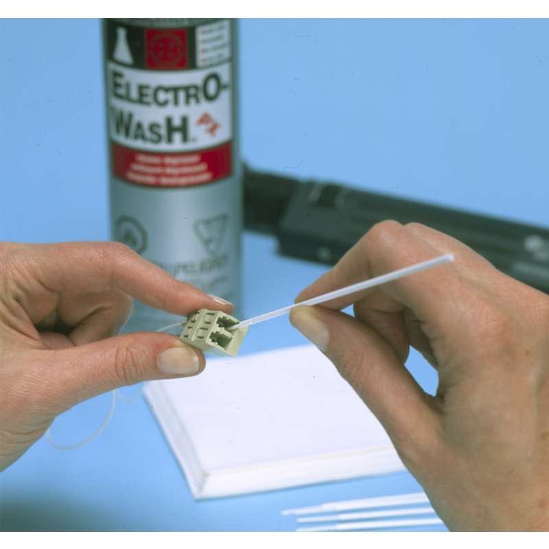 Fiber Optic Sleeve Cleaning Swab with 0.05" Tip and Polypropylene Handle, 6" Long, 100 per Package